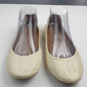 Lucky Brand Emmie ballet flats leather slip-on close toe shoes size 10